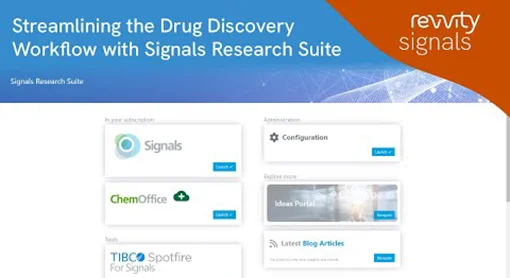 Watch Streamlining the Drug Discovery Workflow with Signals Research Suite on YouTube.