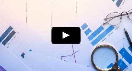 Analytics image with blue charts