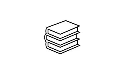 Education & Enablement icon, a stack of 3 books