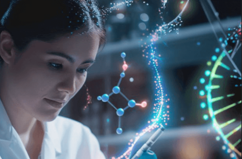 woman science image
