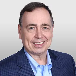 Bob M. headshot image over a grey background