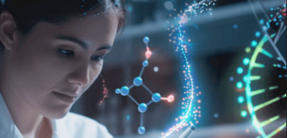 woman science image