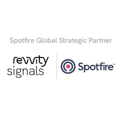 Revvity Signals and Spotfire logos side by side